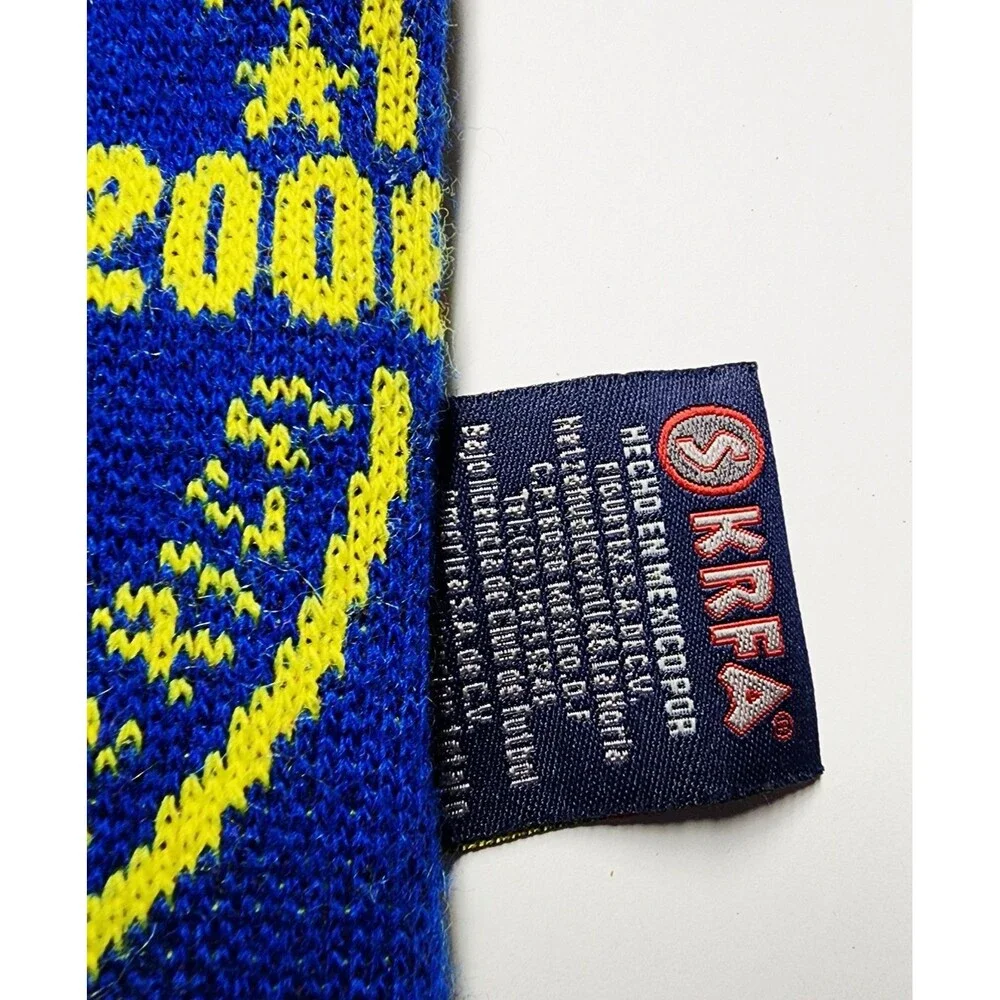 Authentic Club America 2006 90 Años Years Scarf Double Sided Bufanda Vtg SKRFA